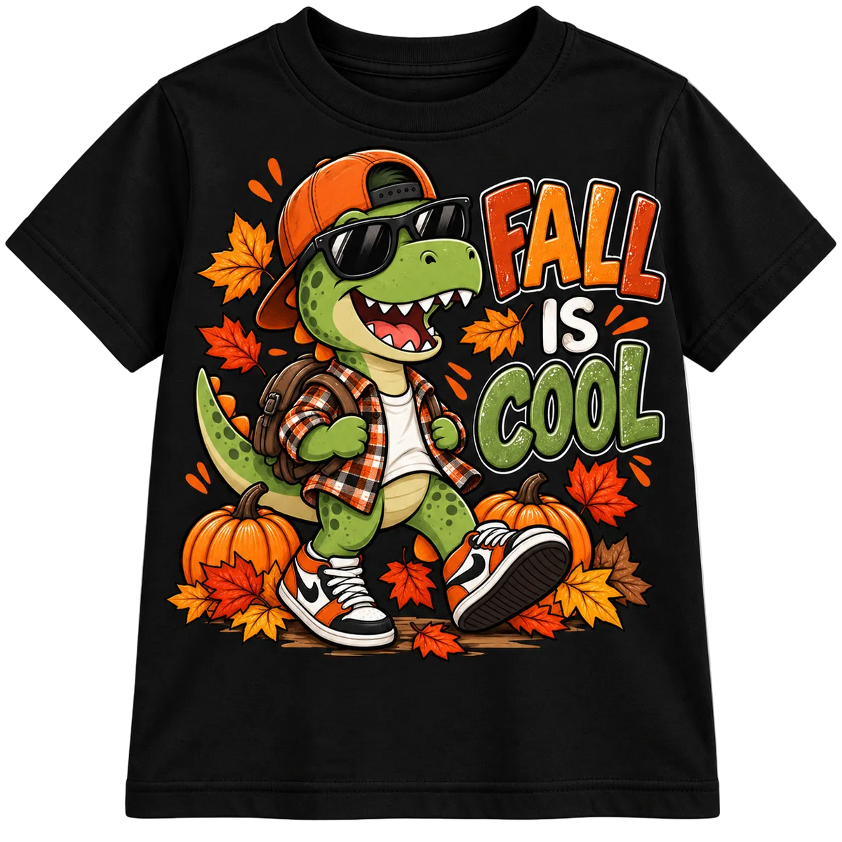 Fall is Cool Dino - Kids