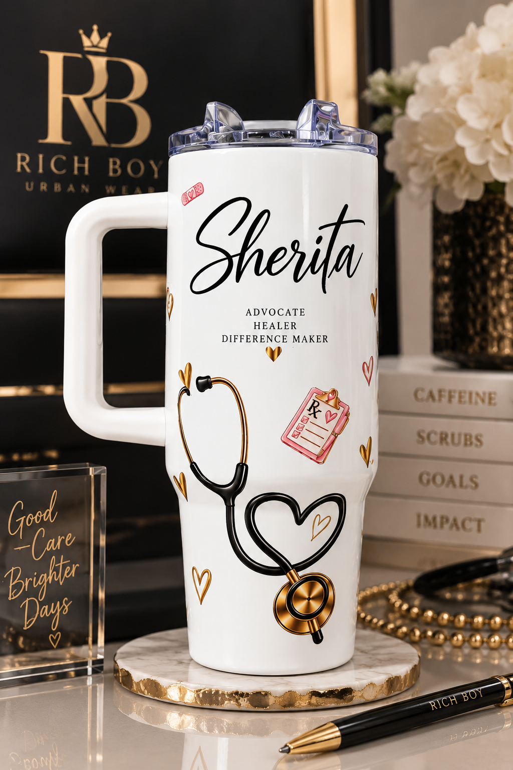 The Care Edit | Personalized 30 oz Tumbler
